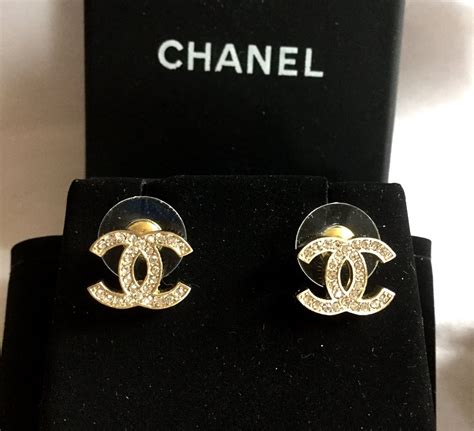 chanel earring studs price|authentic chanel stud earrings.